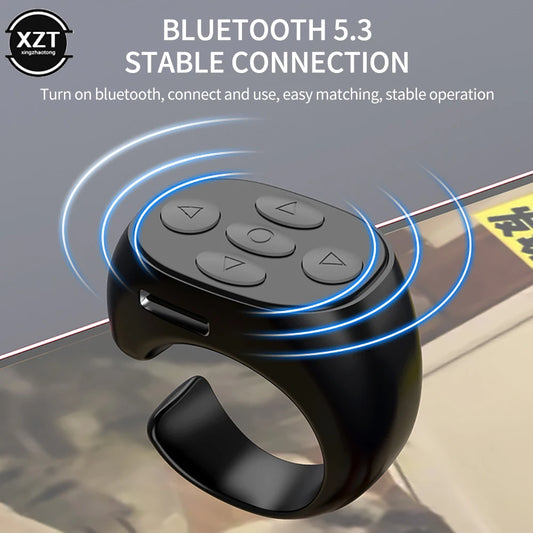 Wireless Bluetooth Mobile Selfie Lazy Artifac Tiktok Remote Control Ring Mobile Phone Bluetooth Controller t For Xiaomi Apple