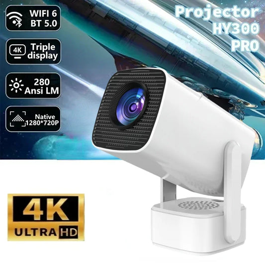 P30 PROSmart Mini Projector Android 11 WiFi6 Support 4K 1080P BT5.0 Projector 1280*720P Home Cinema Portable Projector