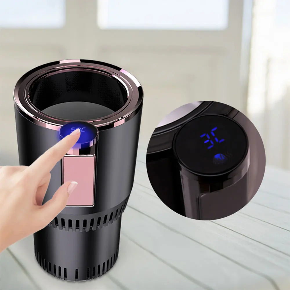 NEW Smart Car Smart Hot And Cold Cup Drinks Holders Digital Temperature Display Drink Cup Warmer Cooler For Home Office