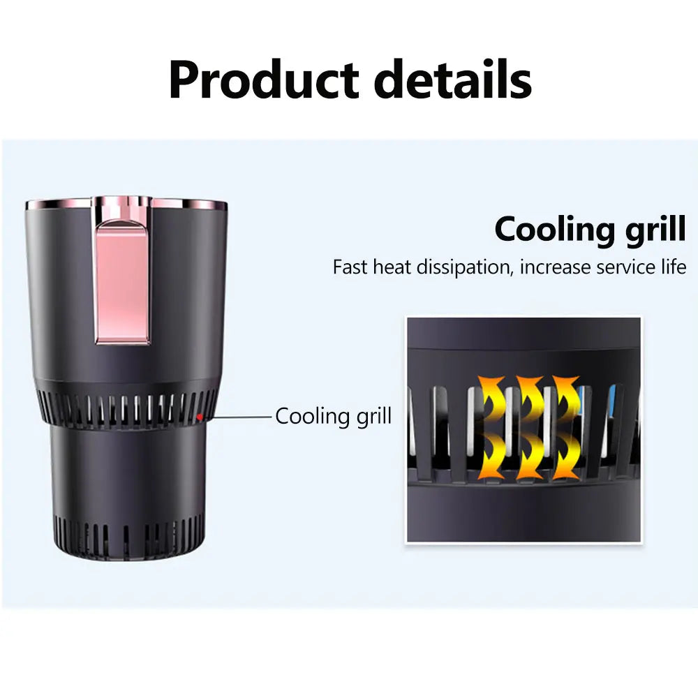 NEW Smart Car Smart Hot And Cold Cup Drinks Holders Digital Temperature Display Drink Cup Warmer Cooler For Home Office